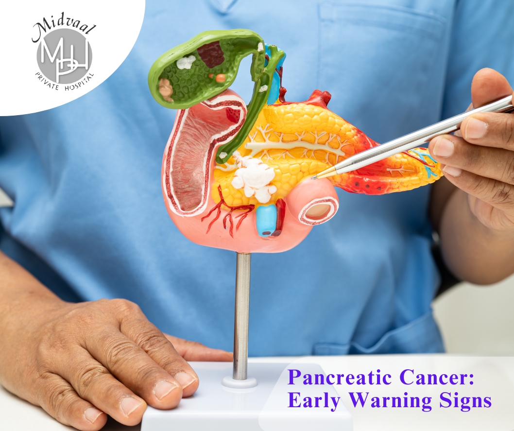 Pancreatic-Cancer-Awareness-Month Spot early pancreatic cancer symptoms and risks. Learn when to see a Midvaal doctor and what to check first.